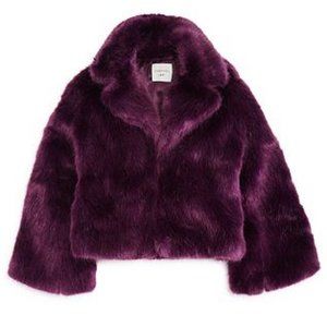 Habitual Zoey Faux Fur Bell Sleeve Jacket
